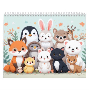 Calendrier animal mignon 2026 - Adorable style Kaw