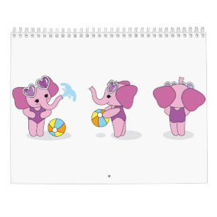Calendrier Animal mignon enfants drôle Zoo Dessin 2025