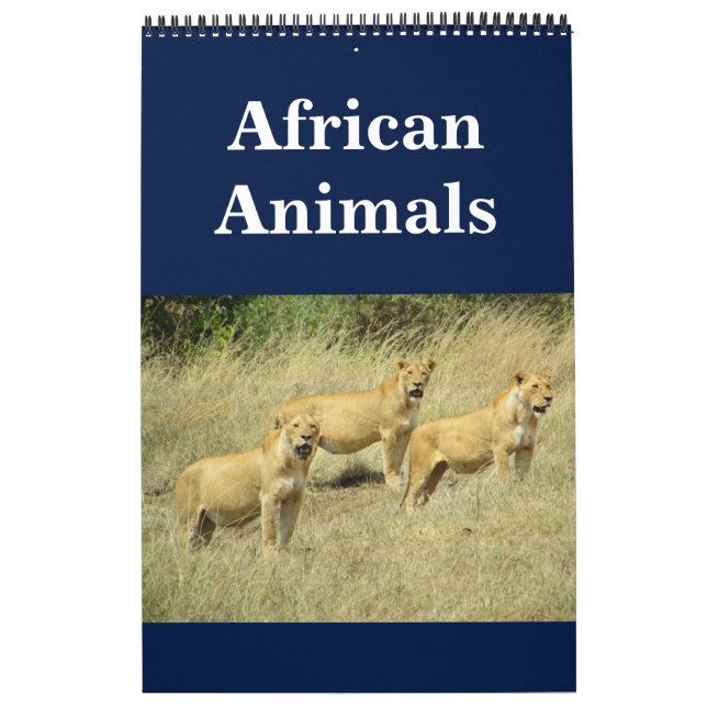 Calendrier animalie africaine (Protection)