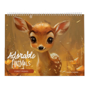 Calendrier Animaux adorables : Amis de la forêt 2