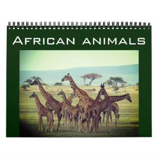Calendrier animaux africains 2025