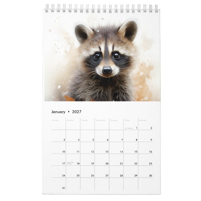 Calendrier Animaux de campagne (Jan 2027)