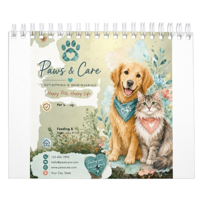 Calendrier Animaux de compagnie,Calendrier planificateur pour (Protection)