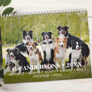 Calendrier Animaux de compagnie Chien Photos personnalisées M