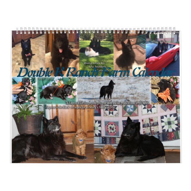 Calendrier Animaux de ferme : Chevaux, Chèvres, Animaux, Vola (Protection)