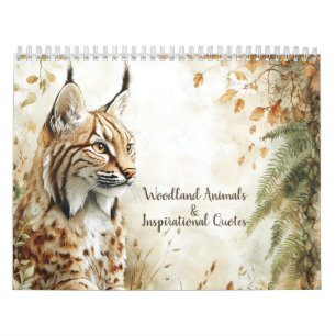 Calendrier Animaux des Bois & Citations Inspirantes 2026