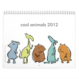 Calendrier animaux frais 2012 (personnalisables)