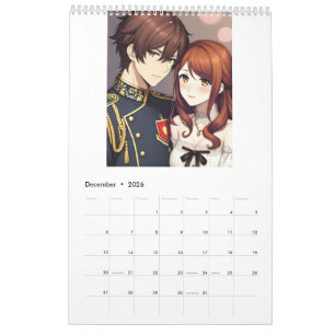 Calendrier Anime 2026 (Images créées par Grok)