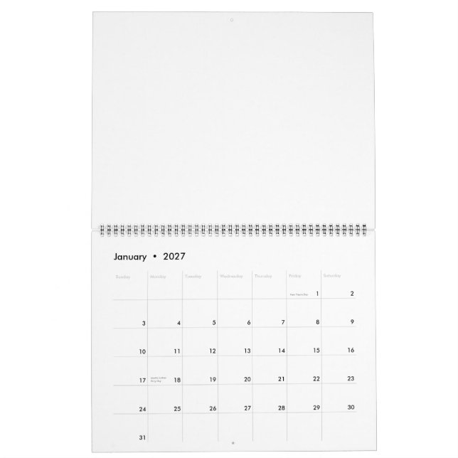 Calendrier Ankylosaurus Calnader (Jan 2027)