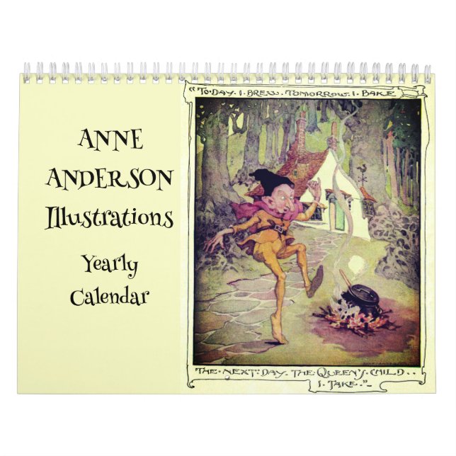 Calendrier Anne Anderson Illustrations du conte victorien (Protection)