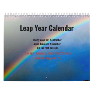 Calendrier - Année de saut