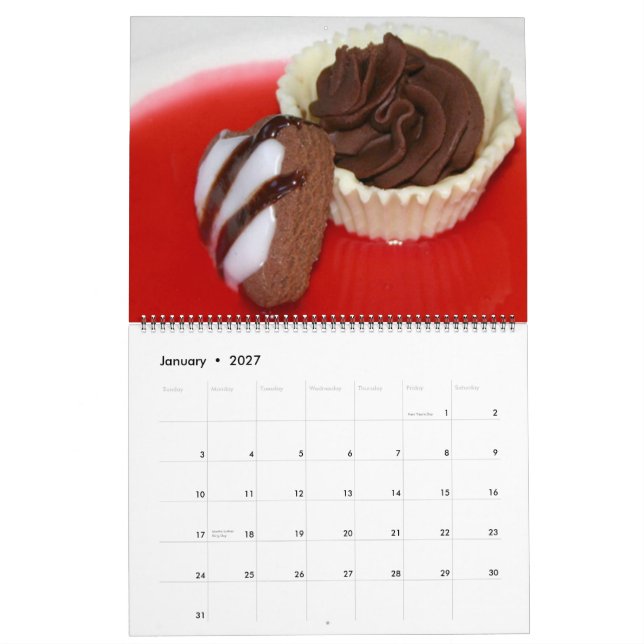 CALENDRIER ANNÉE DÉLICIEUSE CALENDA DE CHOCOLAT (Jan 2027)