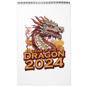 Calendrier Année du dragon 2024