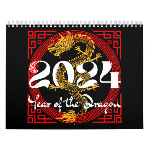 Calendrier Année du Dragon 2024 zodiaque chinois