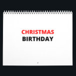 CALENDRIER ANNIVERSAIRE DE CHRISTMAS<br><div class="desc">ANNIVERSAIRE DE CHRISTMAS</div>