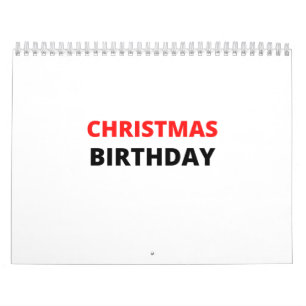 CALENDRIER ANNIVERSAIRE DE CHRISTMAS