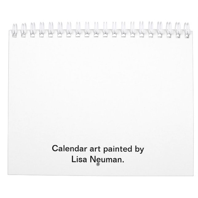 Calendrier annuel avec conceptions saisonnières (Dos)