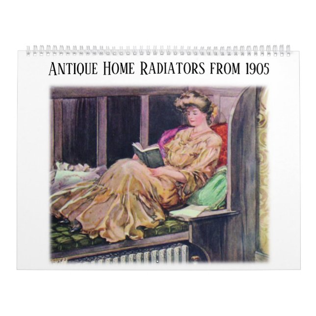 Calendrier Antique Home - Radiateurs Vintages 1905 (Protection)