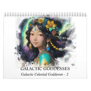 Calendrier *~* AP58 Galactique Femmes Imaginaire Planètes cos