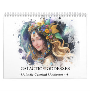Calendrier *~* AP58 Galactique Femmes Imaginaire Planètes cos