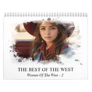 Calendrier *~* AP59 Femmes Femme Wild West Cowgirl 2 Calendri