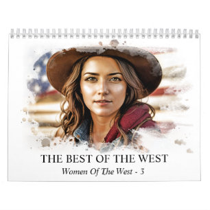 Calendrier *~* AP59 Femmes Femme Wild West Cowgirl 3 Calendri