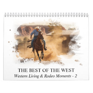 Calendrier *~* AP59 Wild West Cowboy Horse Rodeo