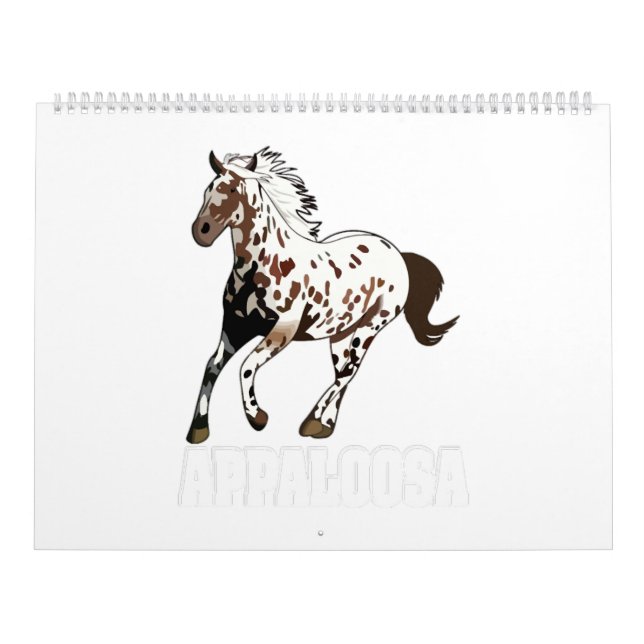 Calendrier appaloosa Horse Pony equine (Protection)