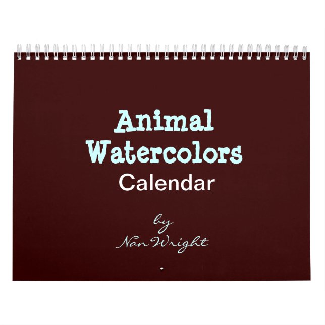 Calendrier aquarelle animalier (Protection)