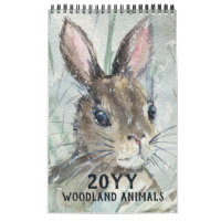 Aquarelle moderne Bois Forêt Animaux Nature