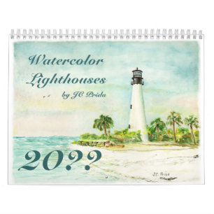 Calendrier Aquarelle par JC Prida Fine Art