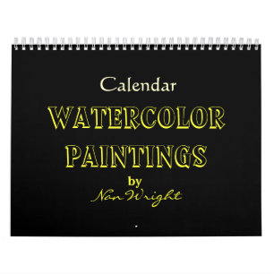 Calendrier Aquarelle Peintures de Nan's