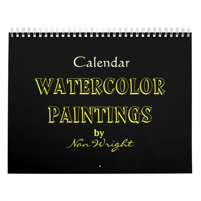 Calendrier Aquarelle Peintures de Nan's (Protection)