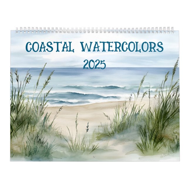 Calendrier Aquarelles côtières 2025 (Protection)