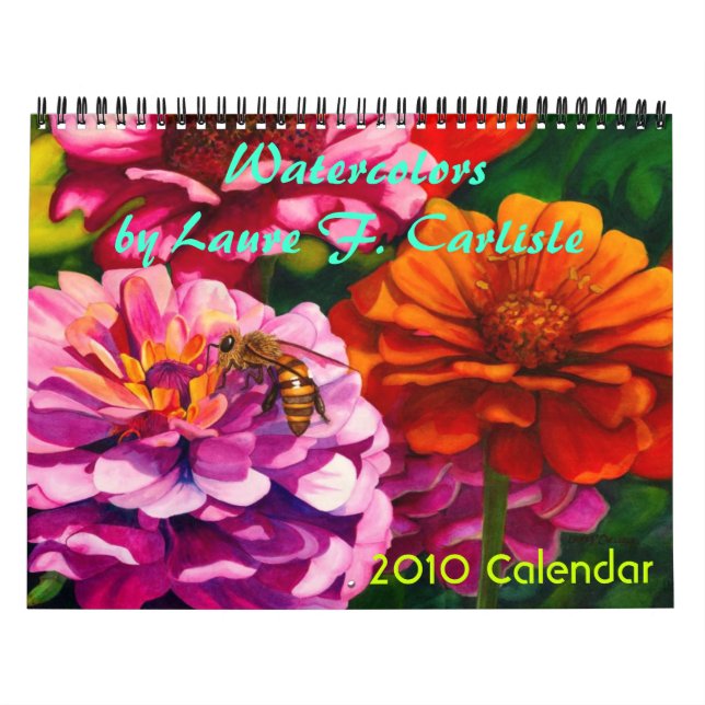 Calendrier Aquarelles de Laure F. Carlisle (Protection)