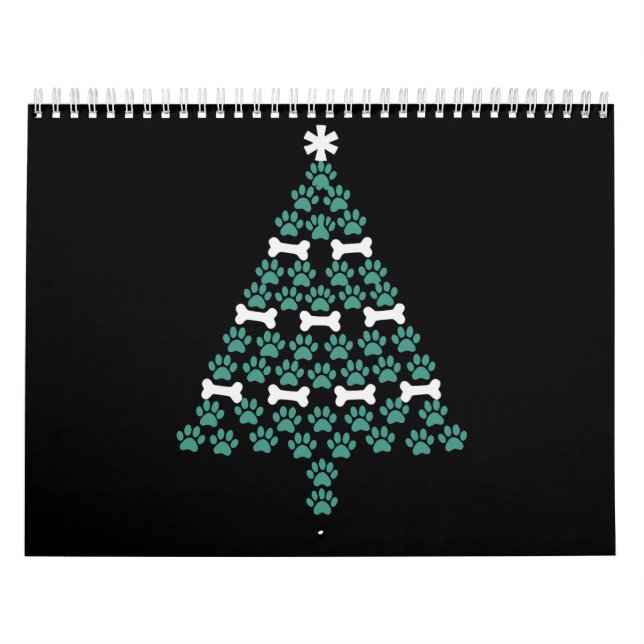 Calendrier Arbre de Noël Patte de Chien Cadeau de Noël Mignon (Protection)