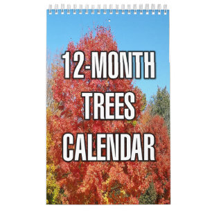 Calendrier Arbres de 12 mois