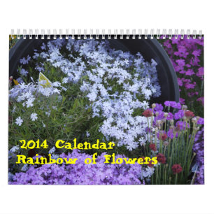 Calendrier Arc-en-ciel 2014 des fleurs