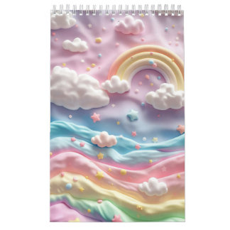 calendrier arc-en-ciel marshmallow