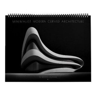 Calendrier Architecture Courbe Moderne Minimaliste