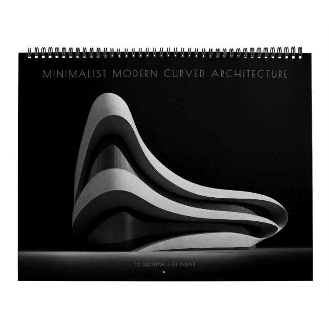 Calendrier Architecture Courbe Moderne Minimaliste (Protection)
