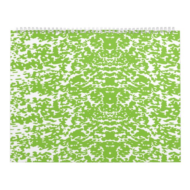 Calendrier arrière - plan abstrait vert et blanc (Protection)