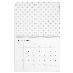 Calendrier Arrière - plan blanc avec un motif extensible de p