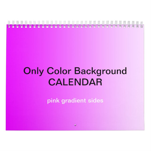 Calendrier Arrière - plan couleur uniquement - Dég (Protection)