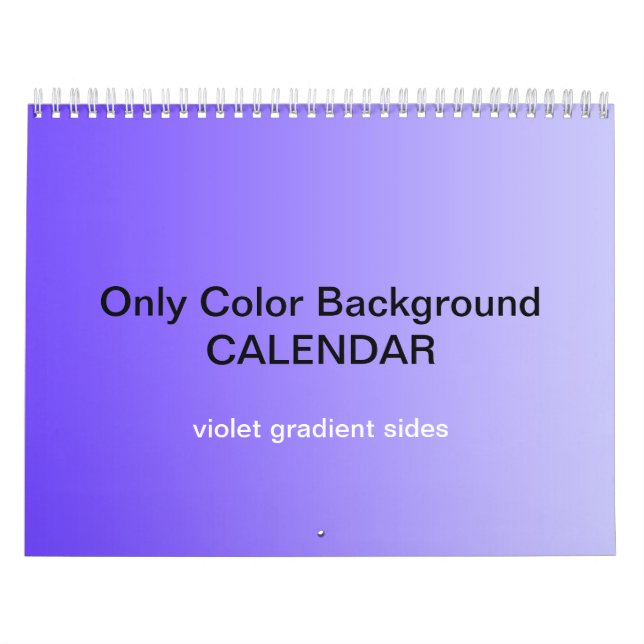 Calendrier Arrière - plan couleur uniquement - Dég (Protection)