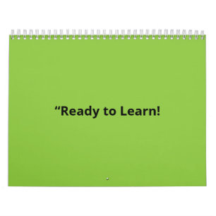 Calendrier Arrière-plan vert citron plat – Texture scolaire