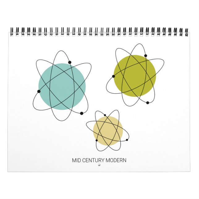 Calendrier Art atomique moderne du milieu du siècle (Protection)