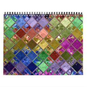 Calendrier Art Carrelage coloré personnalisable