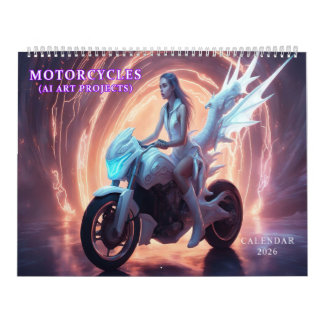 Calendrier Art de l'IA pour motos