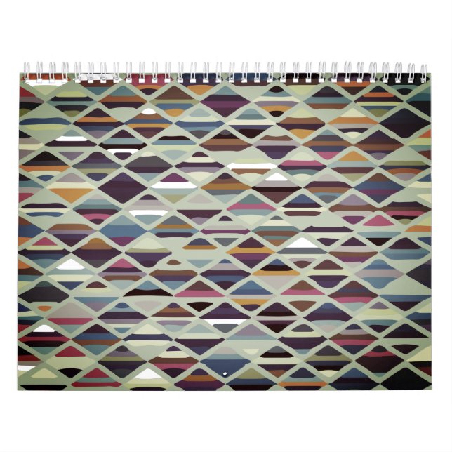 Calendrier Art déco moderne multicolore (Protection)